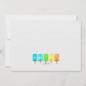 Sommer-Pop-Einladungen Einladung (Rückseite)