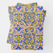 Sommer,Portugiesische Fliesen,Zitrusfrüchte,Zitron Geschenkpapier Set (Beispiel)