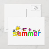 Sommer Postkarte (Vorne/Hinten)