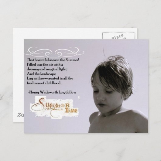 Sommer Postkarte (Vorne/Hinten)