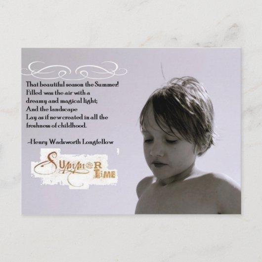 Sommer Postkarte (Vorderseite)