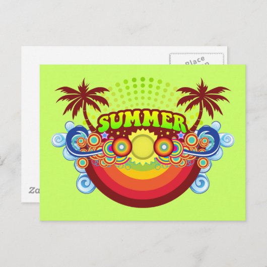 Sommer Postkarte (Vorne/Hinten)