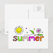 Sommer Postkarte (Vorne/Hinten)