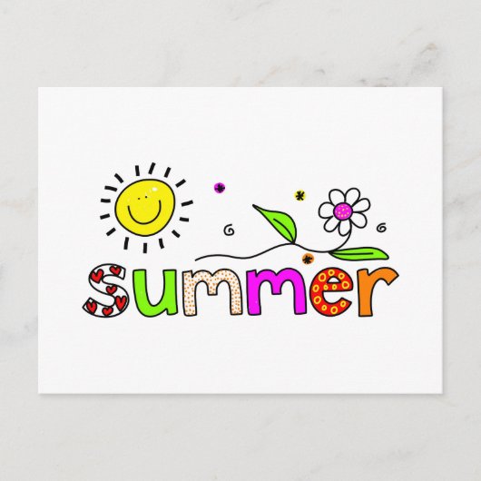 Sommer Postkarte (Vorderseite)