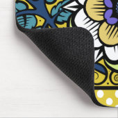 Sommer-Primel-große Blume - gelbes Mousepad (Ecke)