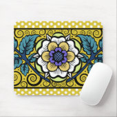 Sommer-Primel-große Blume - gelbes Mousepad (Mit Mouse)