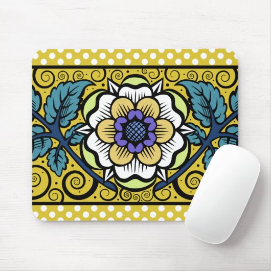 Sommer-Primel-große Blume - gelbes Mousepad (Mit Mouse)