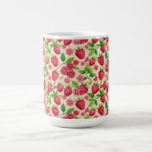 Sommer-Rasberry-Garten Botanisches Fruchtmuster Kaffeetasse (Mittel)