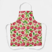 Sommer-Rasberry-Garten Botanisches Fruchtmuster Schürze (Vorderseite)