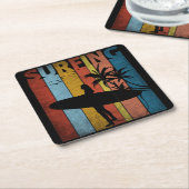 SOMMER RECHTECKIGER PAPPUNTERSETZER (angewinkelt)