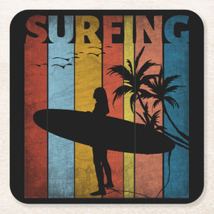 SOMMER RECHTECKIGER PAPPUNTERSETZER