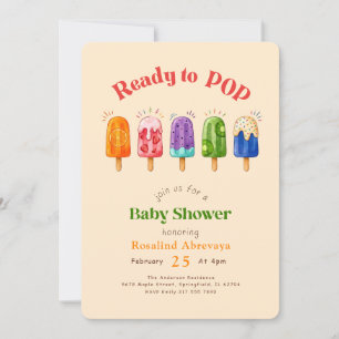 Sommer-Regenbogen-Wasserfarben-Eis-am-Stiel-Baby-P Einladung