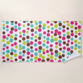 Sommer Retro Dots Beach Pool Handtuchwechsel Gesch Strandtuch (Vorderseite)