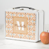 Sommer Retro Garten | Monogramm Lunchbox (Beispiel)