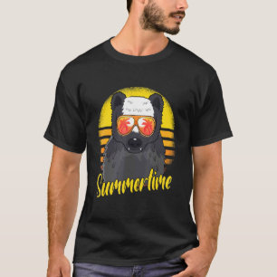 Sommer-Retro-Sonnenuntergang Strand Urlaub Honig A T-Shirt