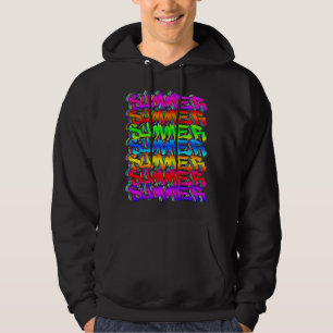 SOMMER-Retro-Vintag-Graffiti-Sommer farbenfroh Hoodie