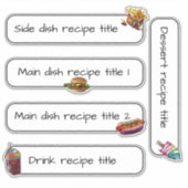 Sommer Rezept Waschband! Aufkleber (Vorderseite)