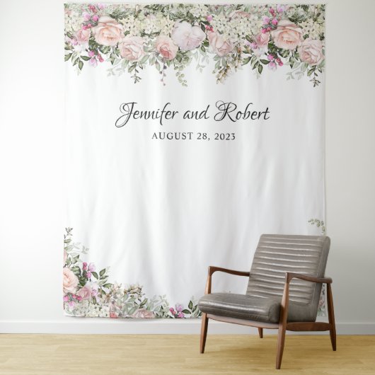 Sommer Rose Garten Blumengarten Foto Hintergrund Wandteppich (Beispiel)