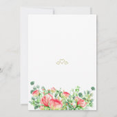 Sommer-Rose Garten elegantes neues Zuhause-Party Einladung (Rückseite)