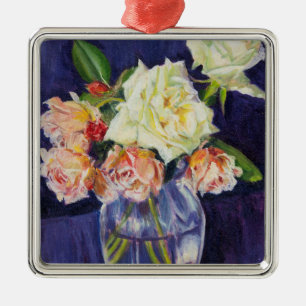 Sommer-Rosen 2007 Silbernes Ornament