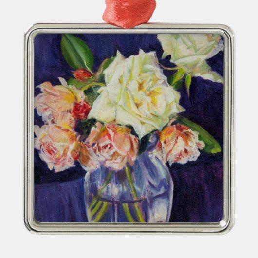 Sommer-Rosen 2007 Silbernes Ornament (Vorne)