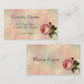 Sommer-Rosen-Geschäfts-Karte Visitenkarte (Vorne/Hinten)