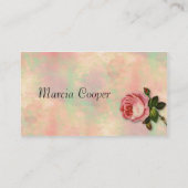Sommer-Rosen-Geschäfts-Karte Visitenkarte (Rückseite)