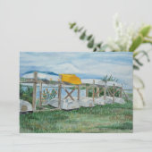 Sommer-Ruderboote Aquarell Einladung (Stehend Vorderseite)