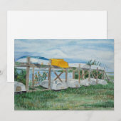 Sommer-Ruderboote Aquarell Einladung (Vorne/Hinten)