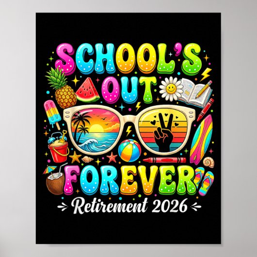 Sommer Ruhestand Ruhestand 2026 Mutter Urlaub Poster (Vorne)