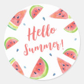 Sommer Runder Aufkleber (Vorderseite)