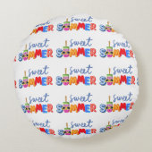 Sommer Rundes Kissen (Rückseite)