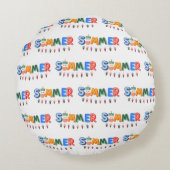 Sommer Rundes Kissen (Rückseite)