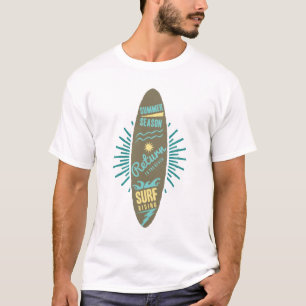 Sommer-Saison-Surfbretter-Grafik-T-Shirt T-Shirt