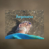 Sommer Sandalen am Strand stürzen und waten Fußmatte