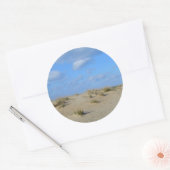 Sommer-Sanddünen-Strand-Aufkleber Runder Aufkleber (Umschlag)