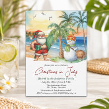 Sommer-Santa & Schneemann-Weihnachten im Juli 