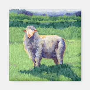Sommer-Schaf-Schatten Magnet