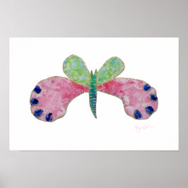 Sommer Schmetterling Druck Poster