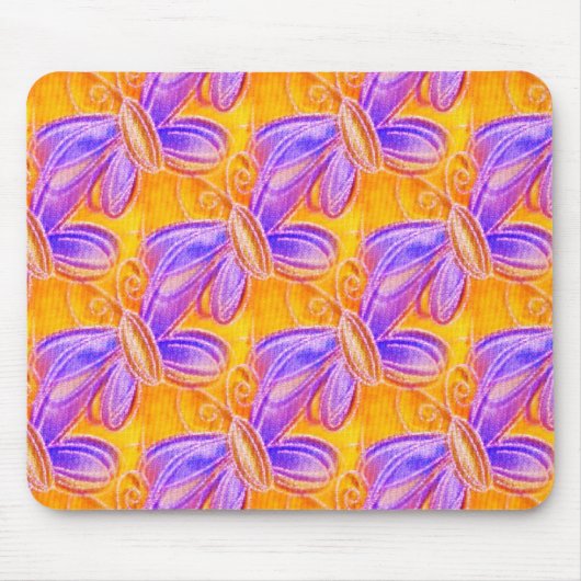 Sommer-Schmetterlinge hell Mousepad (Vorne)