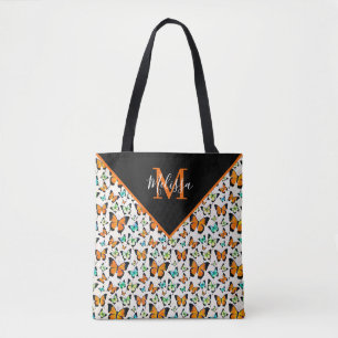 Sommer-Schmetterlinge personalisierte Tragetasche Tasche