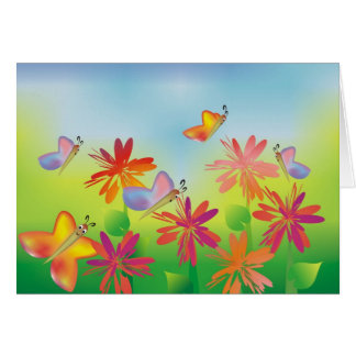 Sommer-Schmetterlings-Karte