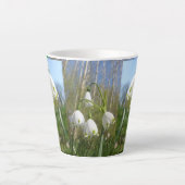 Sommer-Schneeflocken & Blue Sky Latte Tasse (Vorderseite)