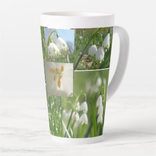 Sommer-Schneeflocken Collage Latte Tasse