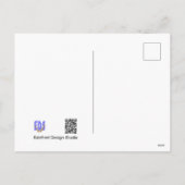 Sommer-Schneeflocken DIY Postkarte (Rückseite)
