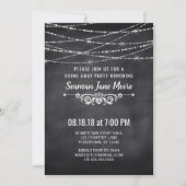 Sommer-Schnur-Lichter, die weg Party Einladung (Vorderseite)