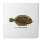 Sommer-Scholle Fliese (Vorderseite)