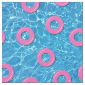 Sommer Schwimmbad Wasser und rosa Inflatables Stoff (Nahaufnahme)