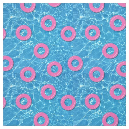 Sommer Schwimmbad Wasser und rosa Inflatables Stoff (Muster)