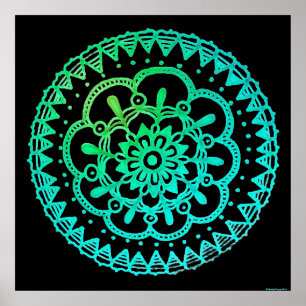 Sommer-Schwingungens-Plakat durch Megaflora Poster